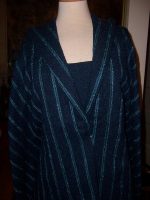 4.5-UNIQUE-DESIGNER-HANDWOVEN-SUIT-FABRIC-NAVY-TURQUOISE-STRIPE-W-SOLID-2-MATCH-9