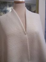 4.88yd-ONE-OF-A-KIND-DESIGNER-HANDWOVEN-SUIT-FABRIC-OFF-WHITE-PATENT-TAPE-STRIPS