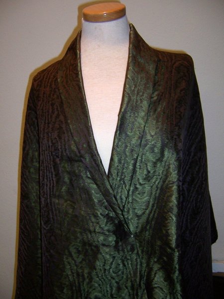 4yds-FABULOUS-BRONZE-OLIVE-METALLIC-MOIRE-DESIGNER-ITALIAN-SUIT-GOWN-FABRIC-2