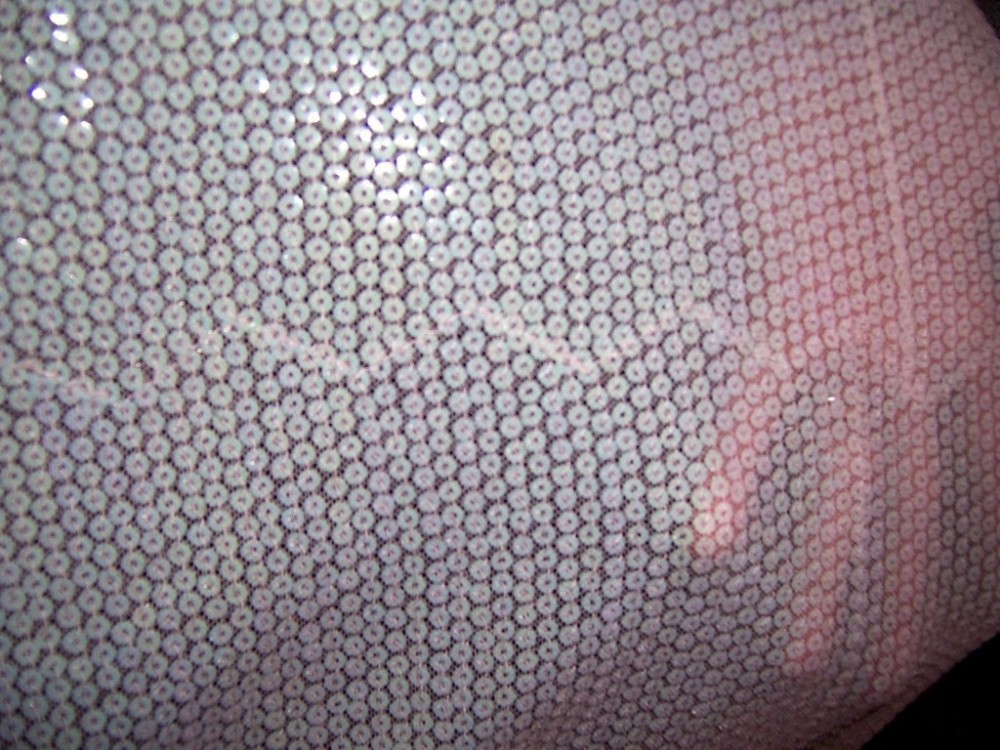 5yds-SHEER-STRETCH-PALE-PINK-MESH-FABRIC-COVERED-IN-IRIDESCENT-PINK-MINI-SEQUINS-8