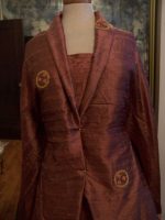 6yds-DESIGNER-FABRIC-EMBROIDERED-IRIDESCENT-COPPER-SILK-DUPIONI-SOLID-TO-MATCH-1