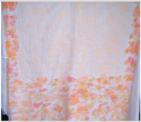 DESIGNER-FABRIC-DIVINE-PEACH-DEVORE-ORGANZA-HAND-PAINTED-IN-CORAL-SHADES-2YDS-5