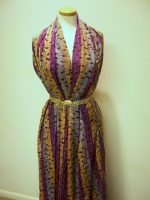 DESIGNER-FABRIC-PURPLE-GOLD-GREY-RIBBON-STRIPE-SILK-CHIFFON-W-LEOPARD-SPOTS-3-1