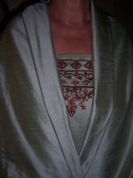 PURE-SILK-DUPPIONI-FABRIC-SAGE-BROWN-BORDER-EMBROIDERY-1