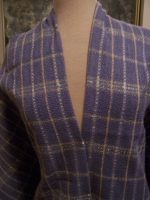 UNIQUE-DESIGNER-HANDWOVEN-SUIT-FABRIC-PERIWINKLE-BLUE-OFF-WHITE-RIBBON-PLAID-3yd-1