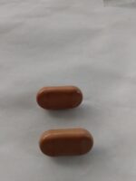 2 BRN01 WARM BROWN TOGGLE SHAPED VINTAGE BUTTONS