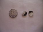 24 GREY WHITE TRANSPARENT 1/2" BLOUSE FLAT BUTTONS