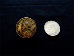 3 Antiqued Gold Conquistador 1.12 inch BUTTONS #131