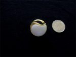 3 OFF WHITE & GOLD PIERCED PAISLEY 1 BUTTONS