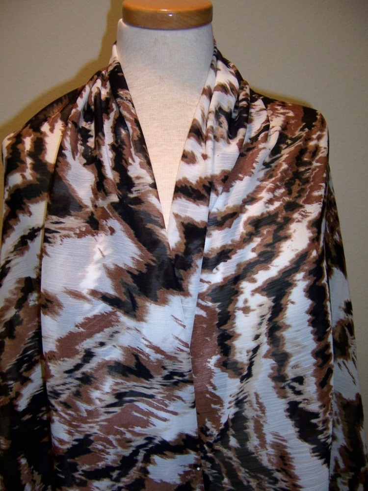 4yd-BOLD-CHIC-ANIMAL-PRINT-CRINKLE-GEORGETTE-SHEER-CHIFFON-OFF-WHITE-BROWN-BLACK-5