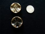 5 DARK ANTIQUE GOLD 1" wide 4 HOLE #116=A  ANTIQUE GOLD BUTTONS