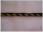 5yds-GORGEOUS-TWISTED-18inch-BLACK-METALLIC-GOLD-ROPE-PIPING-TRIM