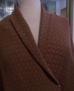 6YDS-ITALIAN-VISCOSE-COCOA-BROWN-TWILL-SMALL-MULTI-SQUARES-DESIGNER-SUIT-FABRIC-2