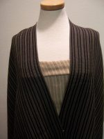 7yds-ITALIAN-VISCOSE-REVERSIBLE-BLACK-LT-GOLD-DESIGN-STRIPE-SOFT-SUIT-FABRIC-3