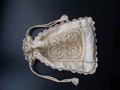 ANTIQUE-FILET-LACE-STRIP-DRAWSTRING-PURSE-2-OFF-WHITE-FOR-ANTIQUE-WEDDING-DRESSES-5
