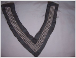 BEADED-V-NECK-ACCENT-4-ROWS-WHITE-PEARLS-ON-BLACK