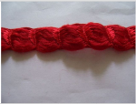 DESIGNER-TRIMMING-WOOLY-RED-W-SILKY-LEAF-DESIGN-5YDS