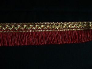 FRENCH-BURGUNDY-METALLIC-GOLD-CHAINETTE-FRINGE-5-2