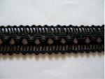 VINTAGE-DESIGNER-TRIMMING-BELGIAN-BLACK-INSERTION-BRAID-4-YDS