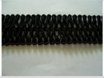 VINTAGE-DESIGNER-TRIMMING-BELGIAN-SILKY-BLACK-BAND-BRAID-5.5yds