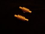 ABSOLUTELY STUNNING 1.25" VINTAGE GOLD INDUSTRIAL LOOK METAL TOGGLE GORGEOUS BUTTONS