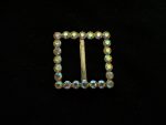 4 AURORA RHINESTONE DECORATIVE ACCENT BUCKLE 1.25" IN SIZE  #294