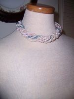 VINTAGE-10-STRAND-FRESH-WATER-PEARL-NECKLACE-PINK-WHITE-BLUE-CLASP-RS-CORAL-2