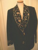 Jacket-Blk-silk-Dupioni-bullion-embroidered-collar-1