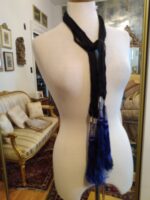 Black thread Purple tassel belt 1